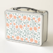 Lunch Box Motif rustique avec fleurs roses (Dos)