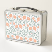 Lunch Box Motif rustique avec fleurs roses (Devant)