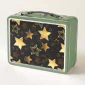 Lunch Box Motif sans couture avec étoiles d'or (Dos)