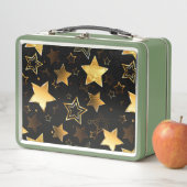 Lunch Box Motif sans couture avec étoiles d'or (En situation)