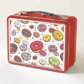 Lunch Box Motif sans couture de donuts (Dos)