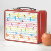 Lunch Box Motif Sesame Pals couleur arc-en-ciel (En situation)