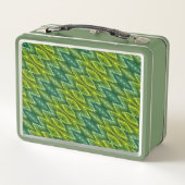 Lunch Box - Motif Snakeskin en Verts (Dos)