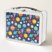 Lunch Box Motif spatial, Planètes, Étoiles, Cosmos, Galaxie (Devant)