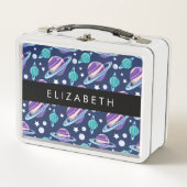 Lunch Box Motif spatial, Planètes, Étoiles, Galaxie, Votre n (Devant)