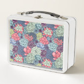 Lunch Box Motif succulent coloré (Devant)