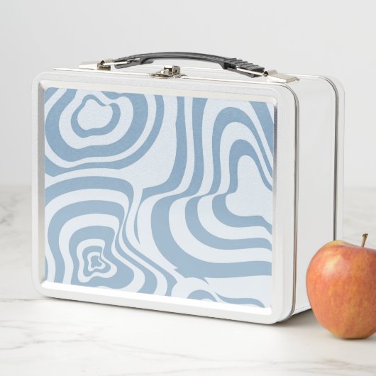 Lunch Box Motif Super Y2K rétro bleu (En situation)