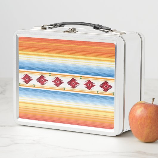 Lunch Box Motif traditionnel de couverture de Serape de (En situation)