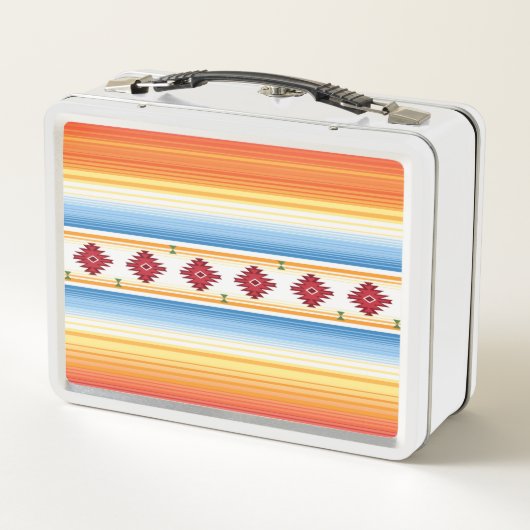 Lunch Box Motif traditionnel de couverture de Serape de (Dos)