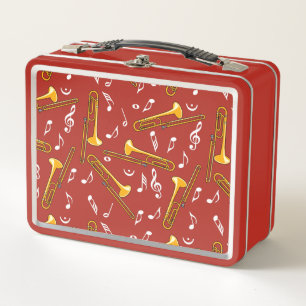 Lunch Box Motif Trombone Music Notes