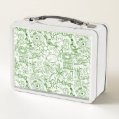 Lunch Box Motif vert de biologie (Dos)