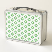 Lunch Box Motif vert de dent de plaid (Dos)