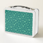 Lunch Box Motif vert de microbes (Dos)