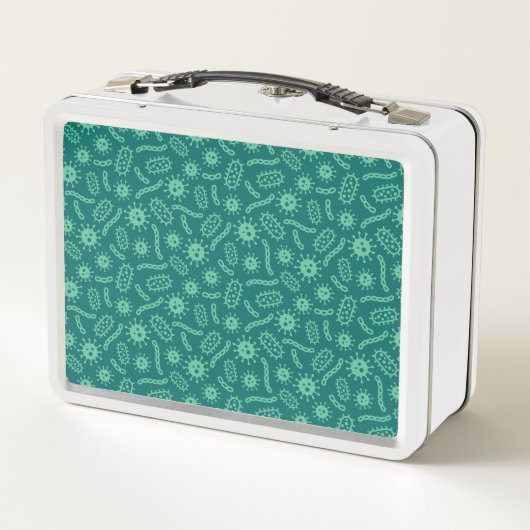 Lunch Box Motif vert de microbes (Dos)