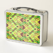 Lunch Box Motif vert et marron (Dos)