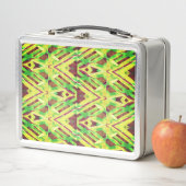 Lunch Box Motif vert et marron (En situation)
