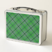 Lunch Box Motif vert-foncé et de Forest Green de plaid (Dos)
