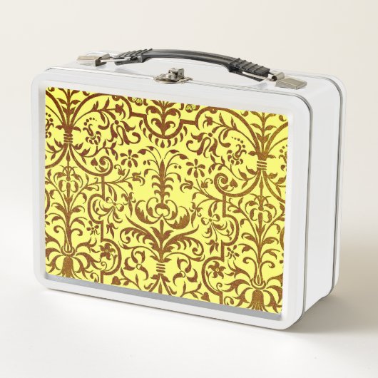 Lunch Box Motif victorien jaune (Devant)