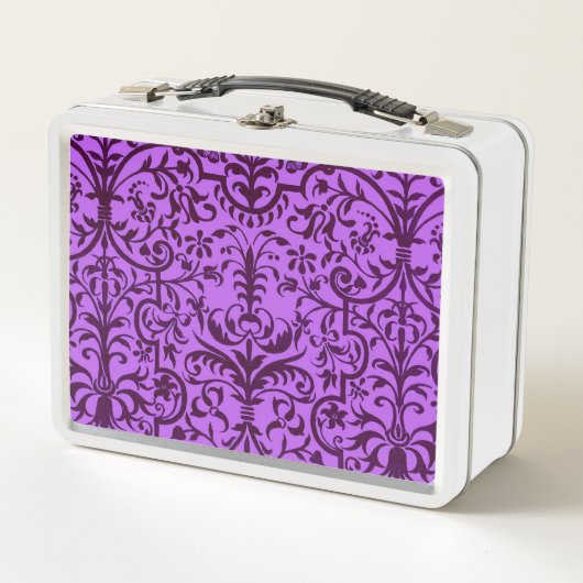 Lunch Box Motif victorien violet (Devant)