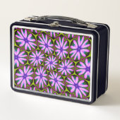 Lunch Box Motifs marguerite violet (Devant)