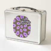 Lunch Box Motifs marguerite violet (Devant)