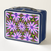 Lunch Box Motifs marguerite violet (Devant)