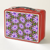 Lunch Box Motifs marguerite violet (Dos)