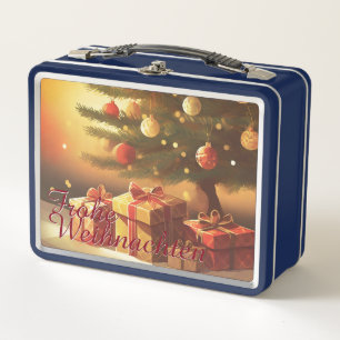 Lunch Box Motiv, mit Geschenken unterm Weihnachtsbaum 37016
