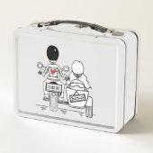 Lunch Box Moto et cadeau Mariage Sidecar (Dos)