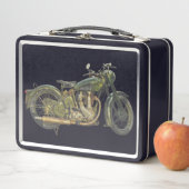 Lunch Box Moto vert (En situation)