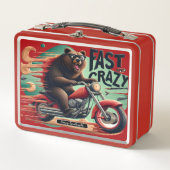 Lunch Box Motorcycle de l'ours rapide (Devant)