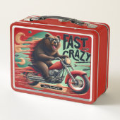 Lunch Box Motorcycle de l'ours rapide (Dos)