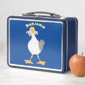 Lunch Box Mouette drôle avec frites dessin animé (En situation)