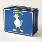 Lunch Box Mouette drôle avec frites dessin animé (Dos)