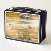 Lunch Box Mouettes volantes - abstrait (Dos)
