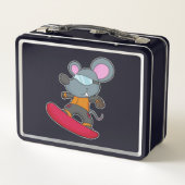Lunch Box Mouse as Snowboarder (Dos)