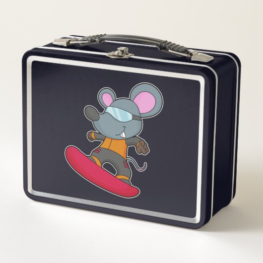 Lunch Box Mouse as Snowboarder (Devant)