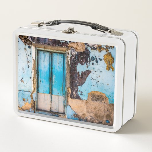 Lunch Box Mur bleu et porte (Devant)