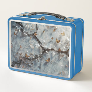 Lunch Box Mur en marbre de cristal fissuré avec coloré, mais