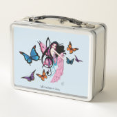 Lunch Box Musique Note Papillons Fairy (Dos)
