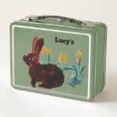 Lunch Box Nature Art Daffodiques Rabbit (Dos)