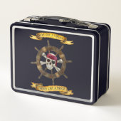 LUNCH BOX NAVIRE DE PIRATE ANCHOUÉ AU COUCHER DU SOLEIL (Dos)