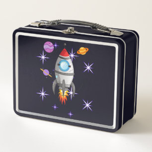 Lunch Box Navire spatial de fusée amusante