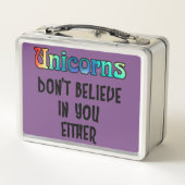 Lunch Box Ne croyez pas aux licornes (Dos)
