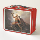 Lunch Box Ne jamais abandonner l'Imaginaire Trump Barbarian  (Devant)