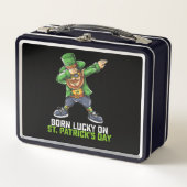 Lunch Box Né Lucky Sur St Patrick's Day Dabbing Birthday (Devant)
