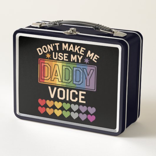 Lunch Box Ne m'oblige pas à utiliser Daddy Voice Gay Rainbow (Devant)