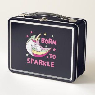 Lunch Box Né pour être une licorne étincelle magique