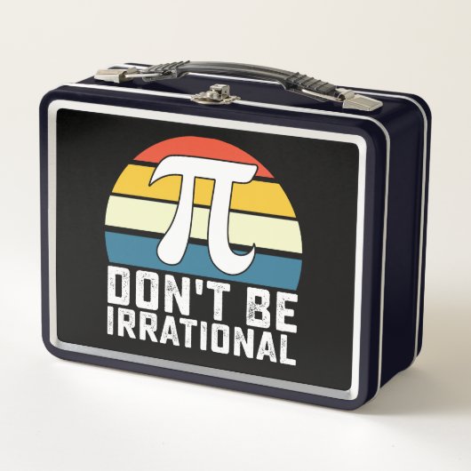Lunch Box Ne soyez pas irrationnel Pi Day Mathématiques Math (Devant)
