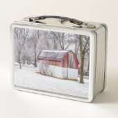 Lunch Box Neige À La Grange Rouge (Dos)